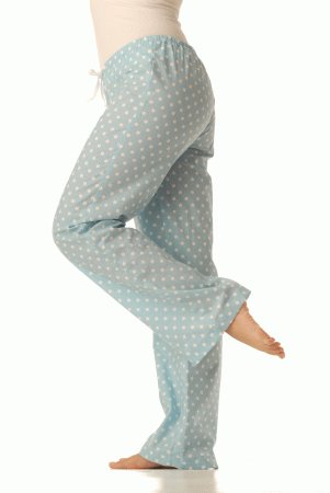 Pyžamové kalhoty - Puntík modrý